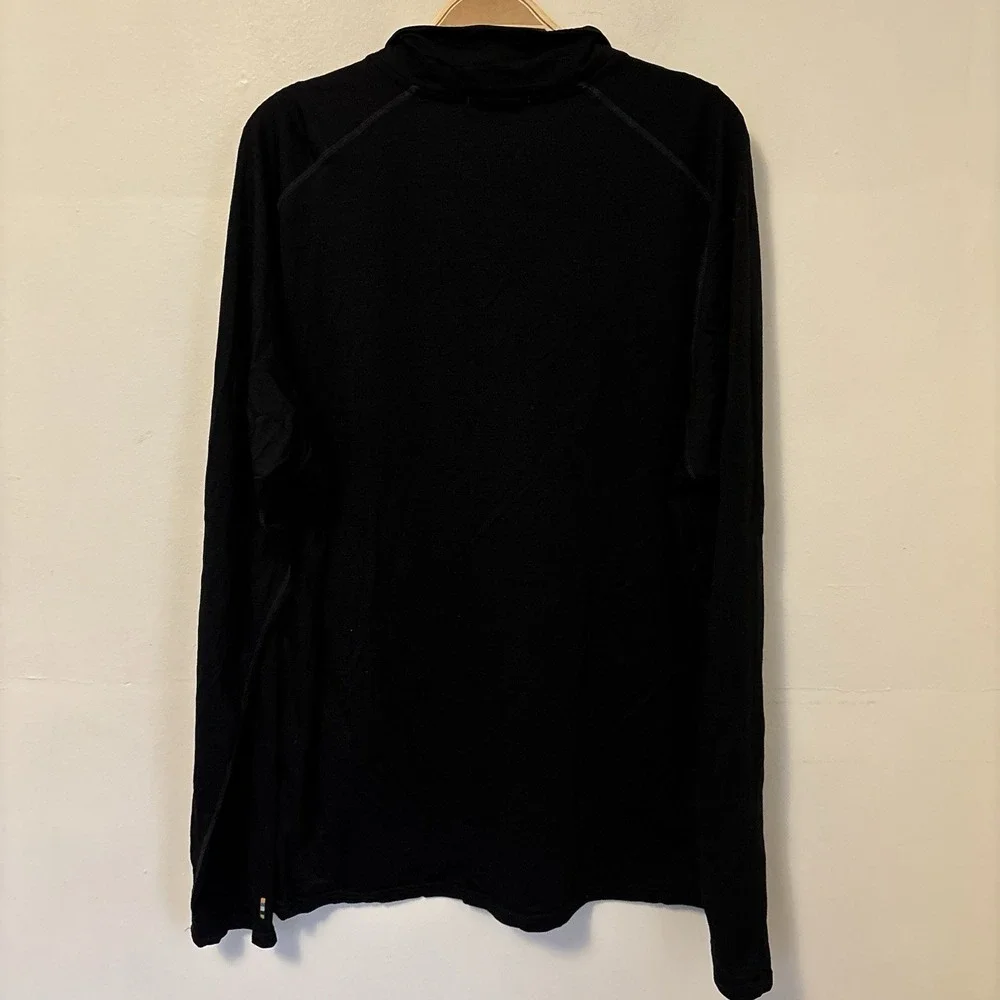 Smartwool Men's 100% Merino Wool Sport 150 1/4 Zip XXL Base Layer Black -‎ Desc